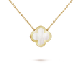 Van Cleef & Arpels white mother-of-pearl clover pendant