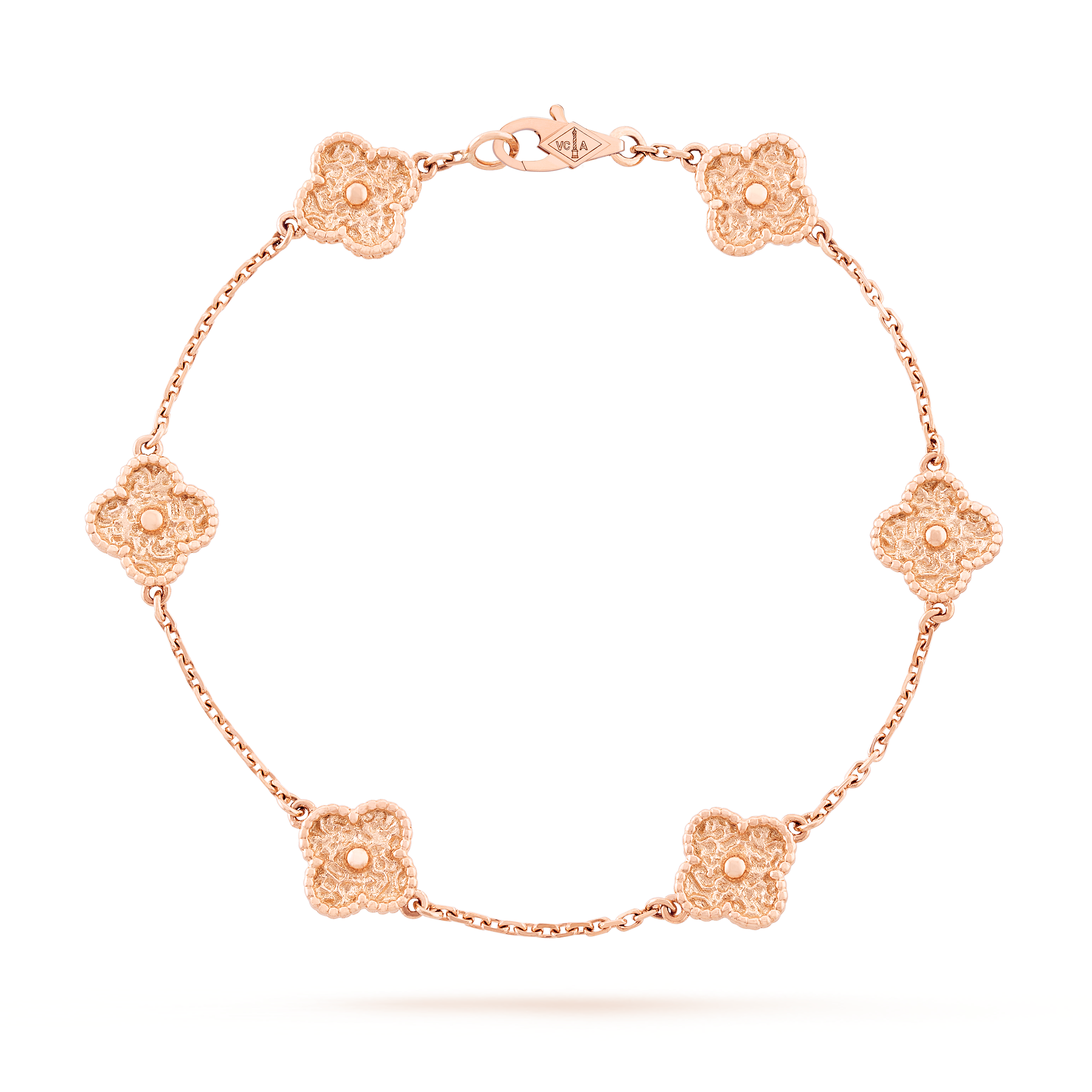 Van Cleef & Arpels Vintage Alhambra 6-motif bracelet, guilloché