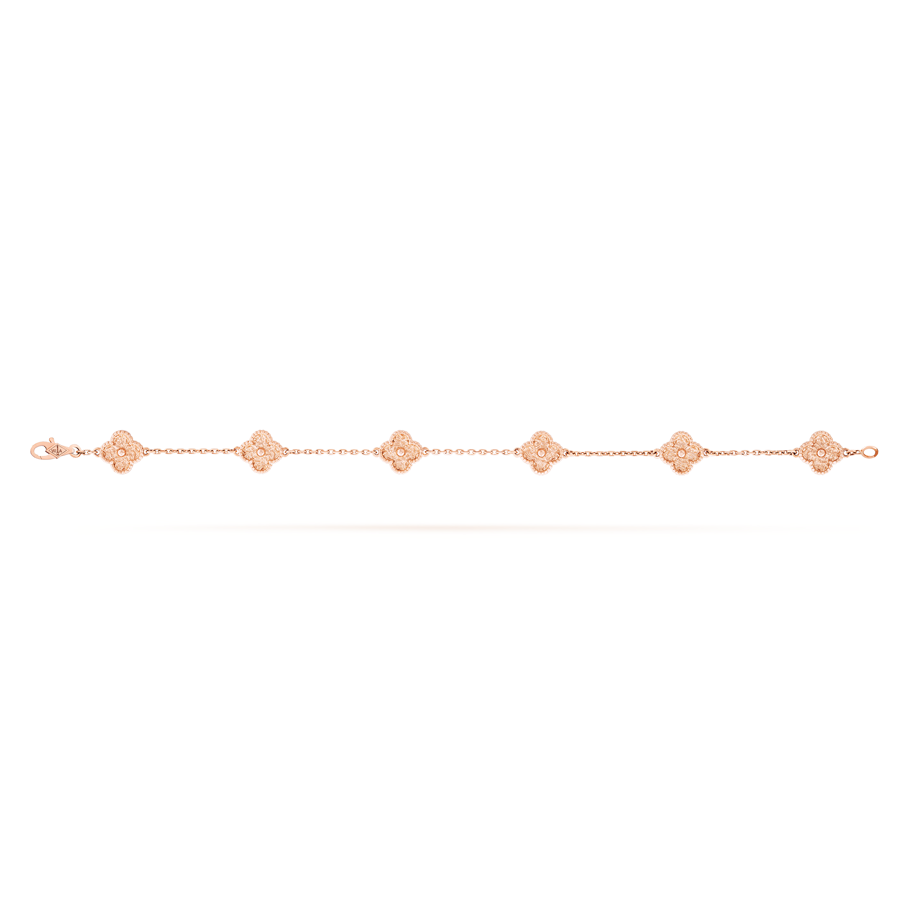 Van Cleef & Arpels Vintage Alhambra 6-motif bracelet, guilloché