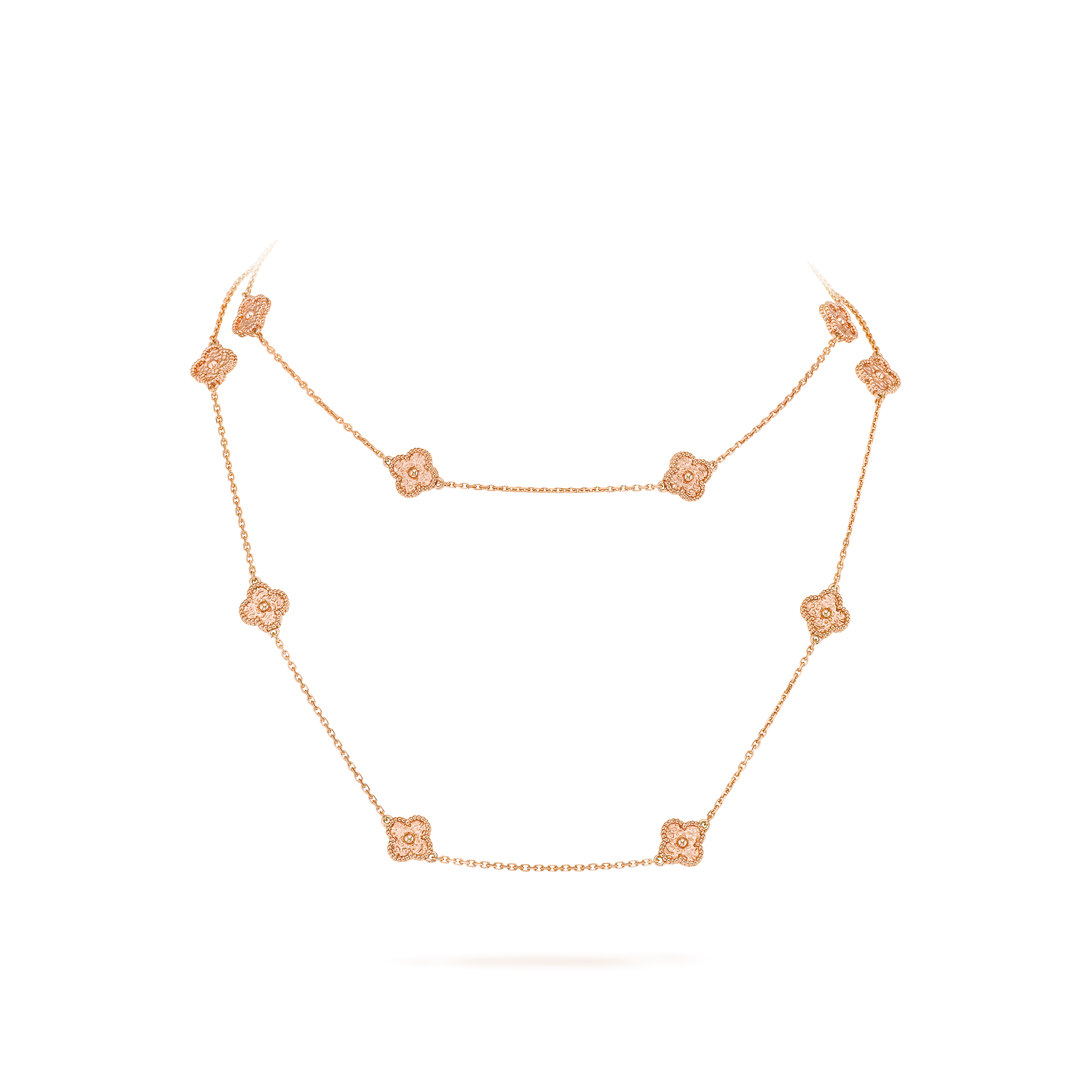 Van Cleef & Arpels Sweet Alhambra long necklace with 16 motifs
