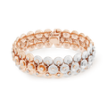 Van Cleef & Arpels Bouton d'Or medium-sized two-tone gold bracelet