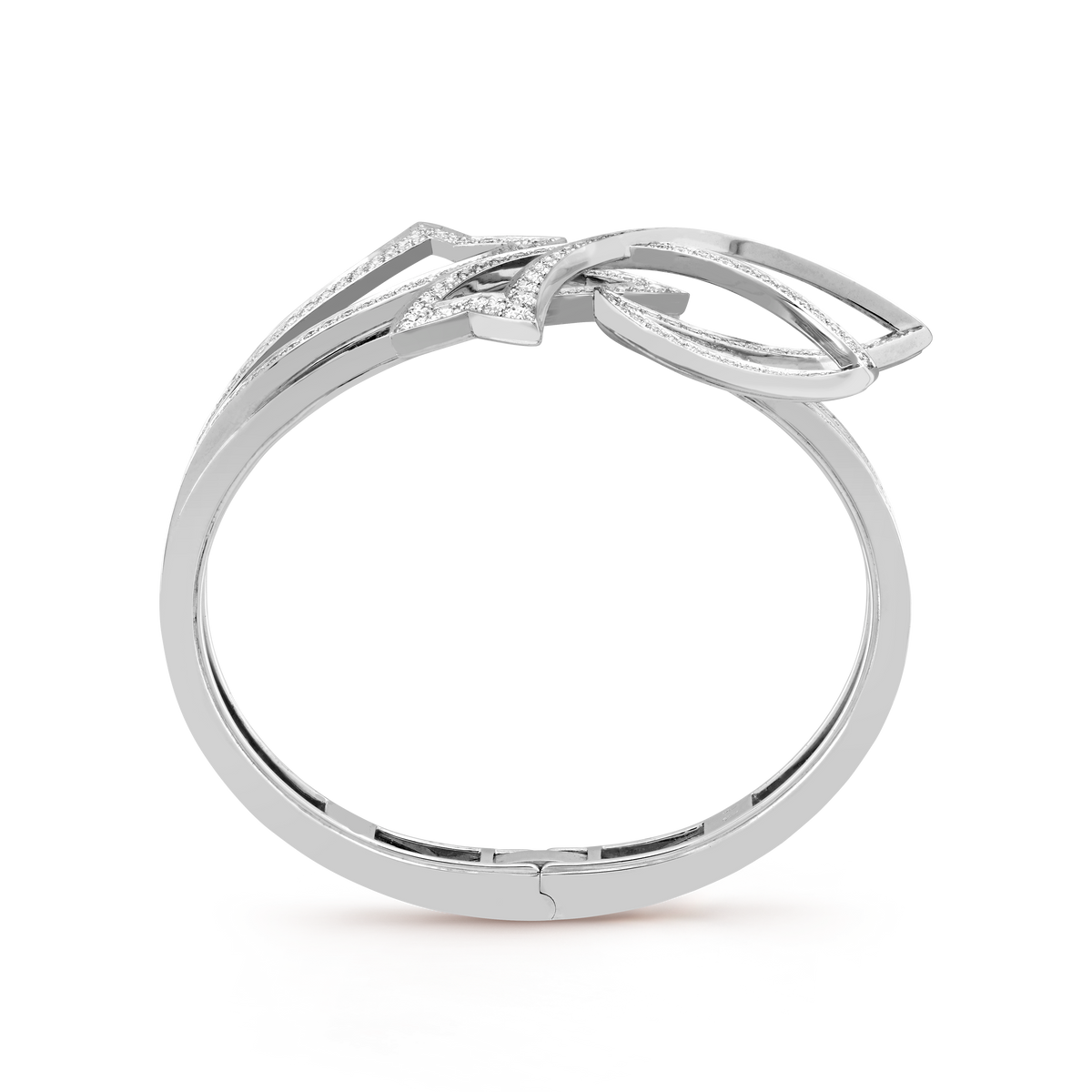 Van Cleef & Arpels Contes d’Hiver white gold between-the-finger ring