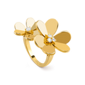 Van Cleef & Arpels Frivole two-flower ring