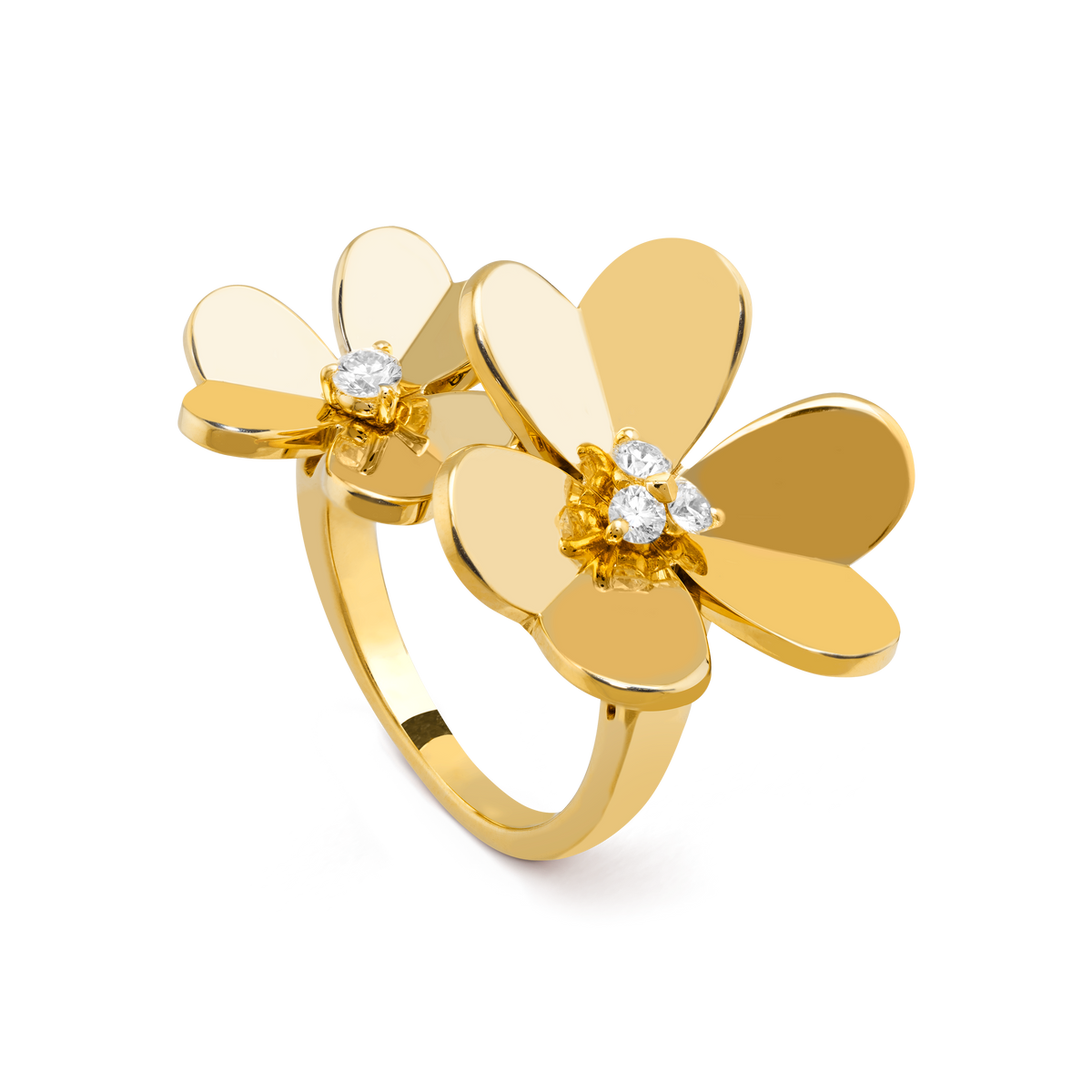 Van Cleef & Arpels Frivole two-flower ring