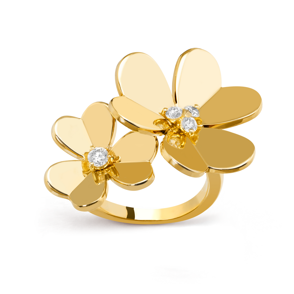 Van Cleef & Arpels Frivole two-flower ring
