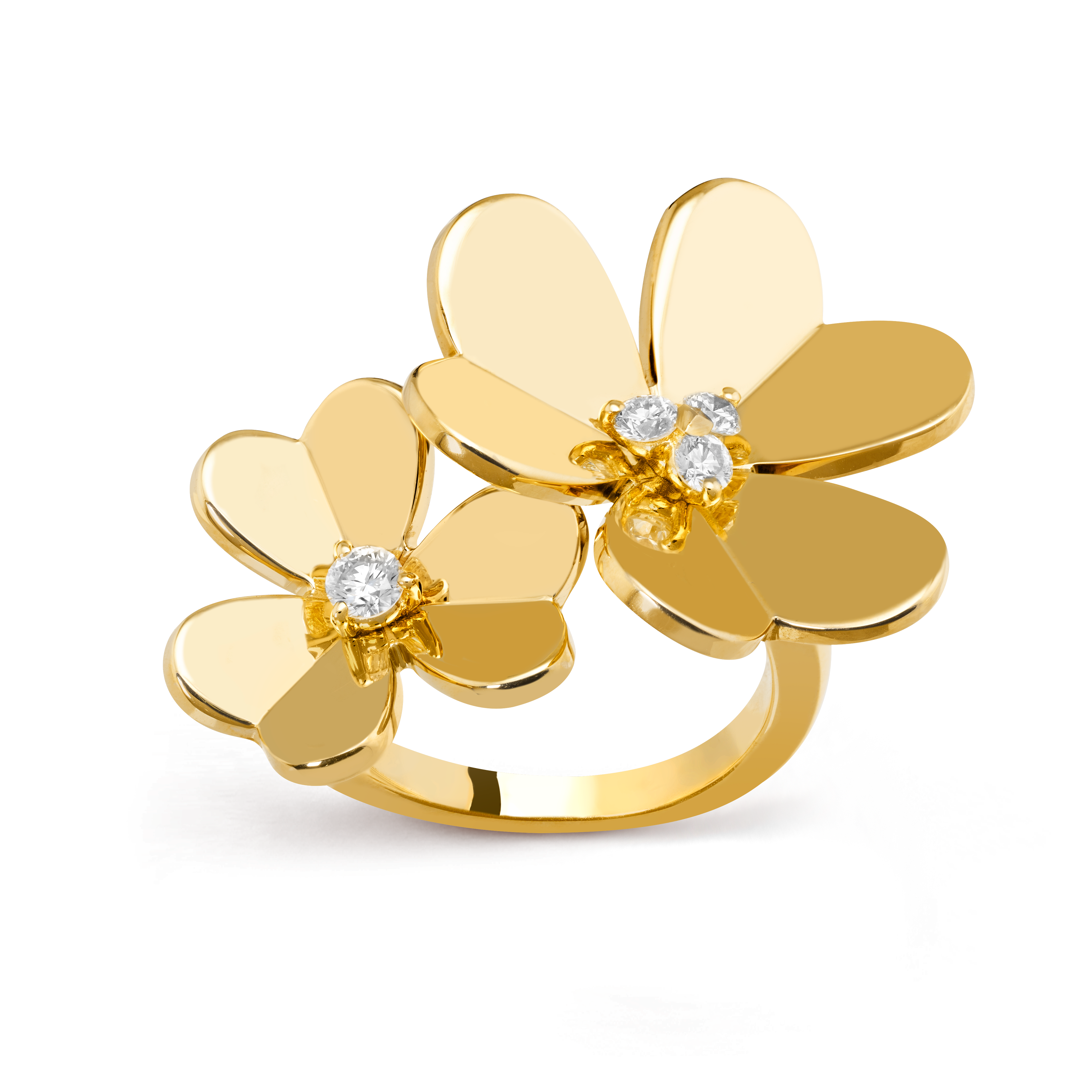 Van Cleef & Arpels Frivole two-flower ring