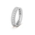 This is a single-row ring from the Van Cleef & Arpels Perlée Diamonds collection.