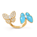 Van Cleef & Arpels Two Butterfly Between-the-Finger Ring – Turquoise Model