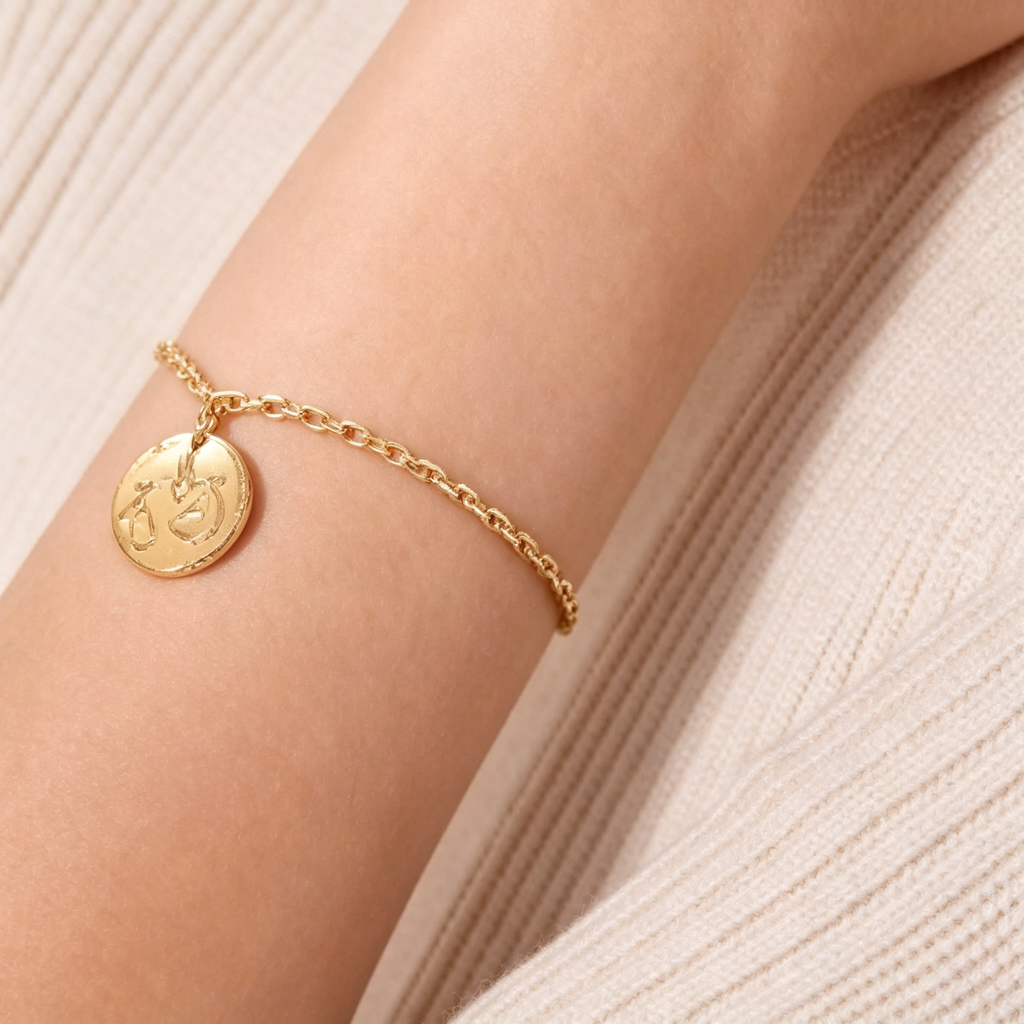 Van Cleef & Arpels Zodiaque Collection Libra Yellow Gold Bracelet