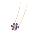 Van Cleef & Arpels Frivole Collection Yellow Gold and Amethyst Pendant Necklace