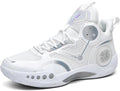 Men's Stylish Mid-Top Basketball Shoes, Non-Slip, Lightweight, Shock-Absorbing, Breathable Lace-Up Casual Sports Shoes Suitable for Running, Walking, and Gym