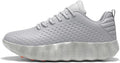 Men's Thick-Soled, Cushioned, and Comfortable Casual Running Shoes—Breathable, Lace-Up, Soft-Soled, and Elastic—Stylish Athletic Sneakers Suitable for Walking, Outings, and The Gym