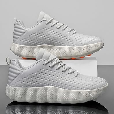 Men's Thick-Soled, Cushioned, and Comfortable Casual Running Shoes—Breathable, Lace-Up, Soft-Soled, and Elastic—Stylish Athletic Sneakers Suitable for Walking, Outings, and The Gym