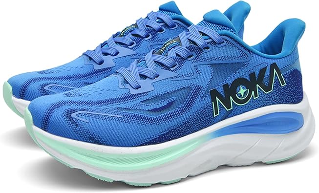 Men's Knitted Mesh Round Toe Thick Sole Non-Slip Fashionable Sports Shoes Mid-Cut Lace-Up Cushioning Comfortable Casual Running Shoes Suitable for Exercise, Gym, Walking