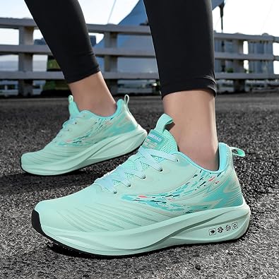 Men's Round Toe Lace-Up Thick-Soled Lightweight and Fashionable Sports Shoes with Mesh Mid-Cut Cushioning Running Shoes Suitable for Daily Travel, Gym, and Stadium