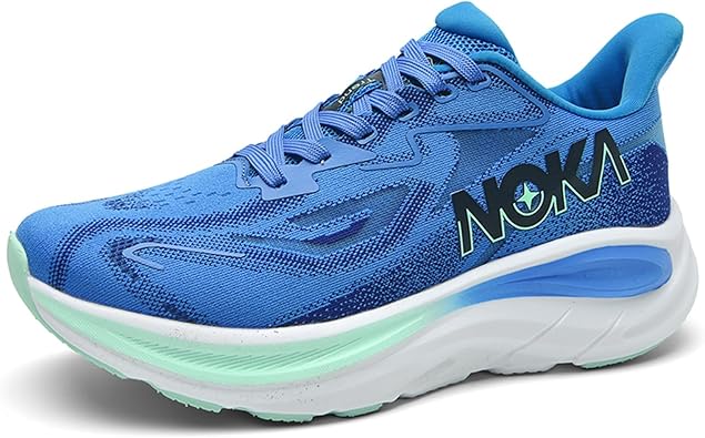 Men's Knitted Mesh Round Toe Thick Sole Non-Slip Fashionable Sports Shoes Mid-Cut Lace-Up Cushioning Comfortable Casual Running Shoes Suitable for Exercise, Gym, Walking