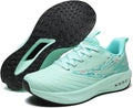 Men's Round Toe Lace-Up Thick-Soled Lightweight and Fashionable Sports Shoes with Mesh Mid-Cut Cushioning Running Shoes Suitable for Daily Travel, Gym, and Stadium