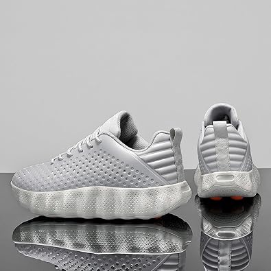 Men's Thick-Soled, Cushioned, and Comfortable Casual Running Shoes—Breathable, Lace-Up, Soft-Soled, and Elastic—Stylish Athletic Sneakers Suitable for Walking, Outings, and The Gym
