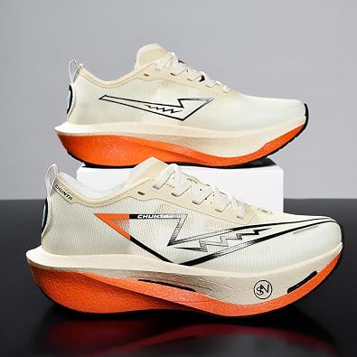 Men's Thick-Soled, Non-Slip, Cushioning, Comfortable and Fashionable Sports Shoes with Mesh Laces and Breathable Low-Top Casual Running Shoes Suitable for Fitness, Badminton, and Walking