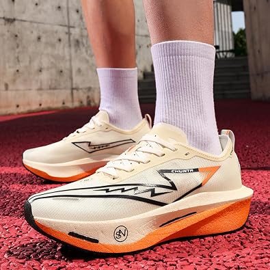 Men's Thick-Soled, Non-Slip, Cushioning, Comfortable and Fashionable Sports Shoes with Mesh Laces and Breathable Low-Top Casual Running Shoes Suitable for Fitness, Badminton, and Walking