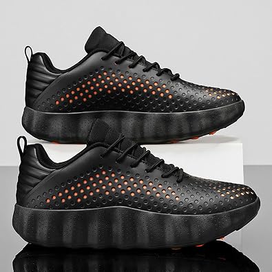 Men's Thick-Soled, Cushioned, and Comfortable Casual Running Shoes—Breathable, Lace-Up, Soft-Soled, and Elastic—Stylish Athletic Sneakers Suitable for Walking, Outings, and The Gym