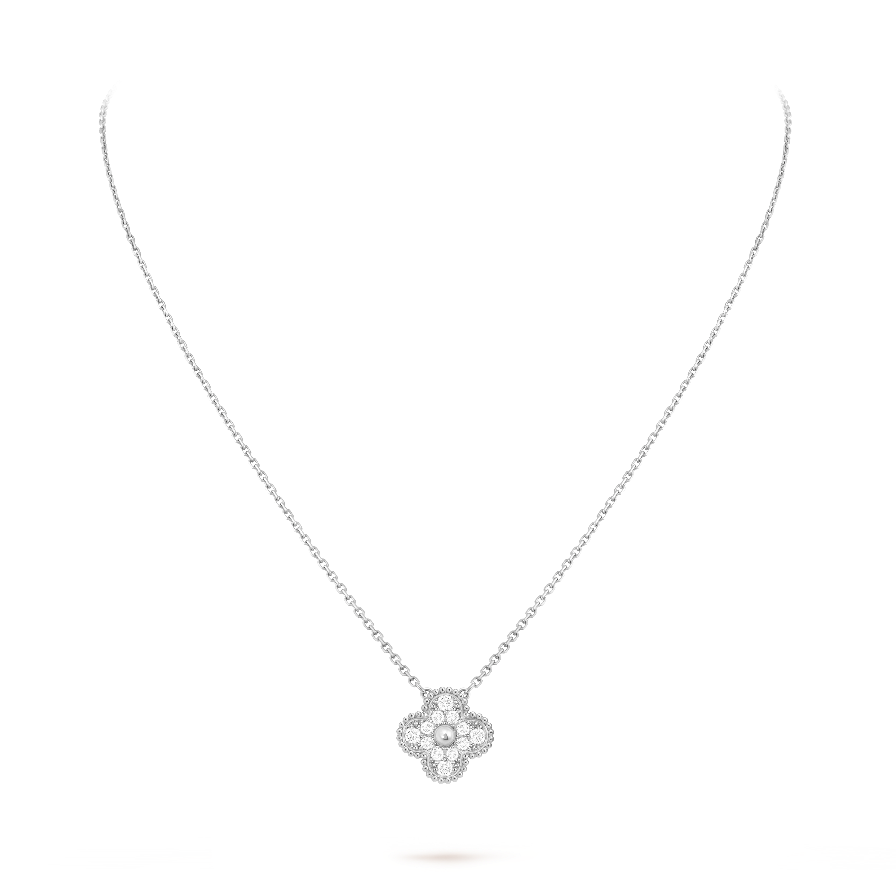 Van Cleef & Arpels Vintage Alhambra medium-sized clover necklace