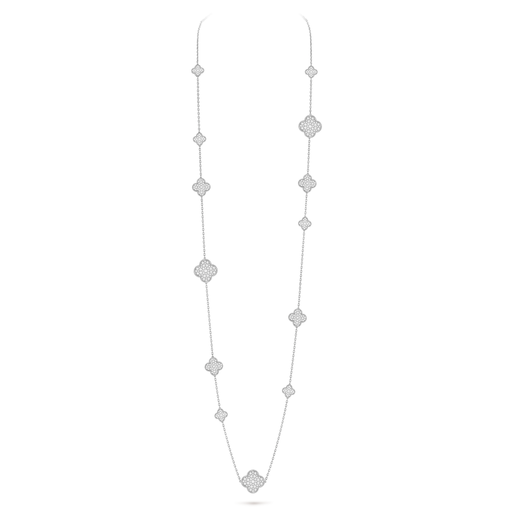 Van Cleef & Arpels Magic Alhambra long necklace, 16 motifs