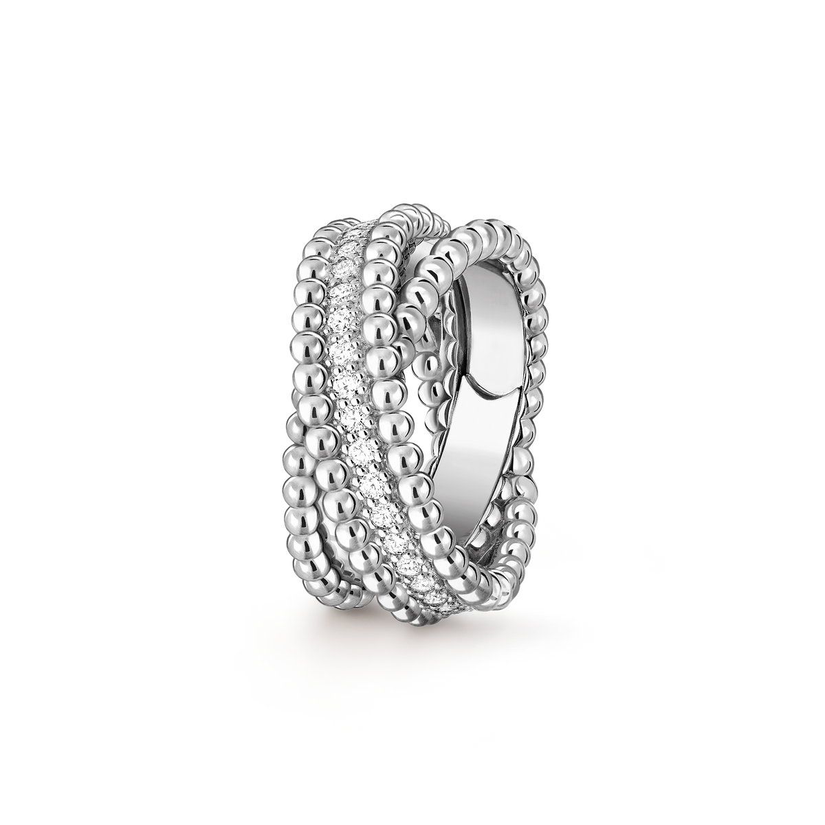 Van Cleef & Arpels Perlée Diamonds collection ring