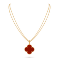Van Cleef & Arpels Alhambra Carnelian Necklace
