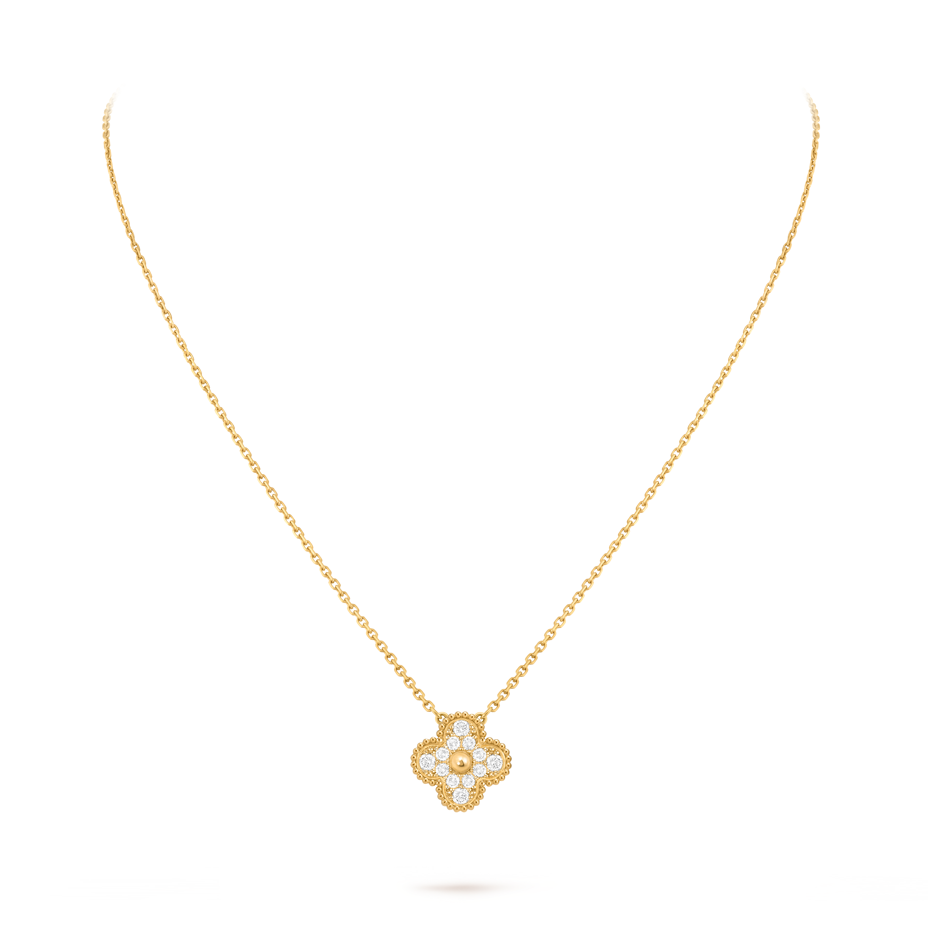 Van Cleef & Arpels Vintage Alhambra medium-sized clover necklace