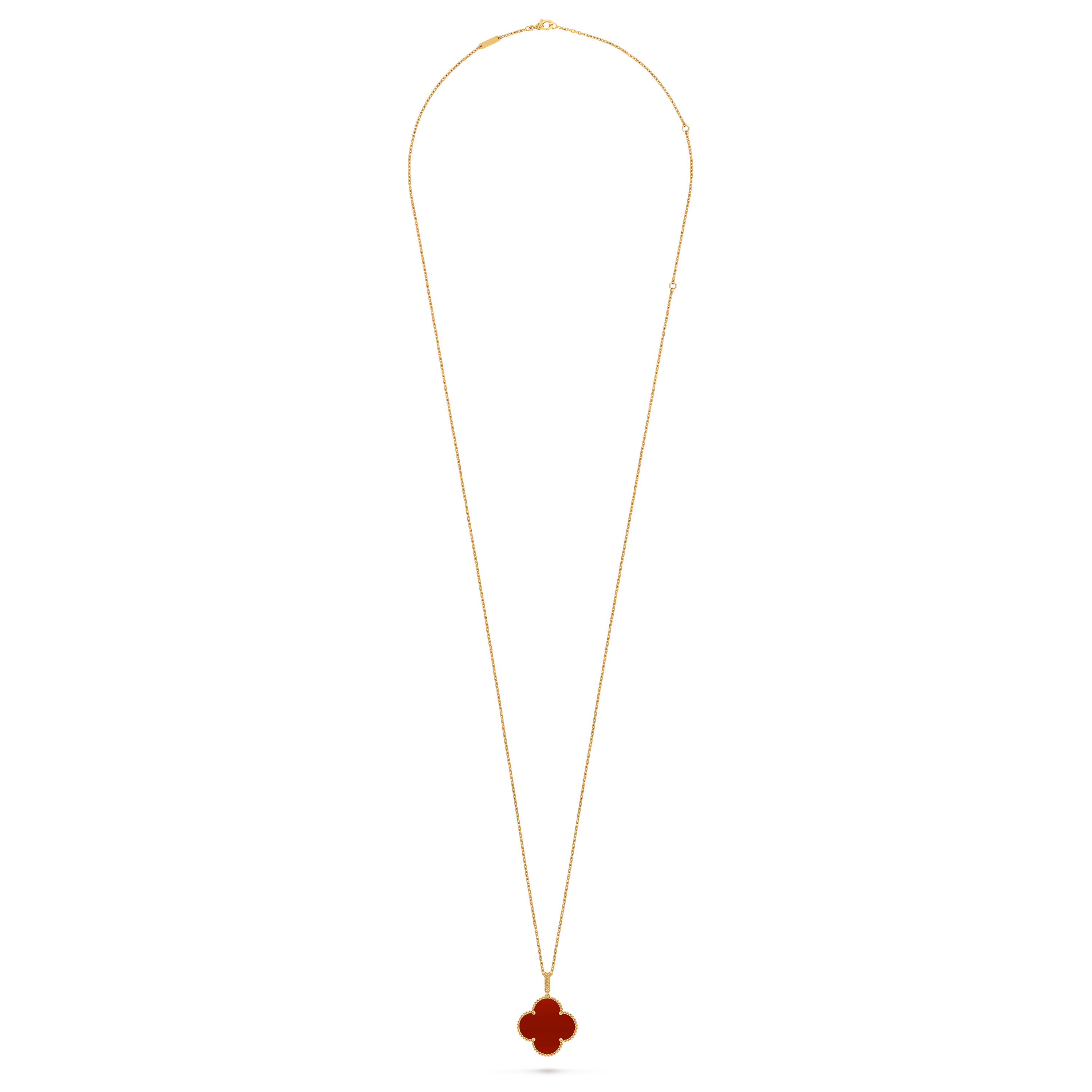 Van Cleef & Arpels Alhambra Carnelian Necklace