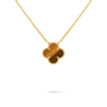 Van Cleef & Arpels Vintage Alhambra medium-sized tiger's eye clover necklace