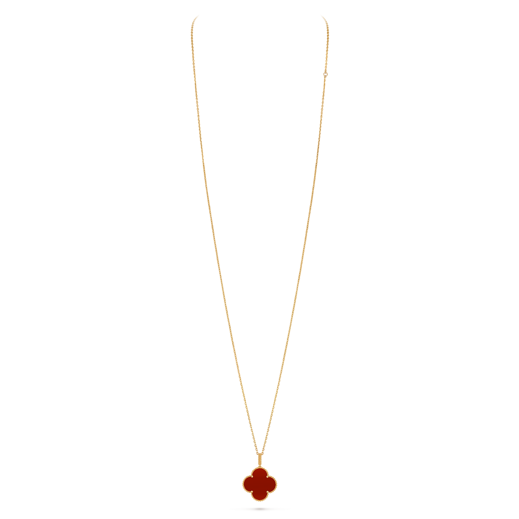 Van Cleef & Arpels Alhambra Carnelian Necklace
