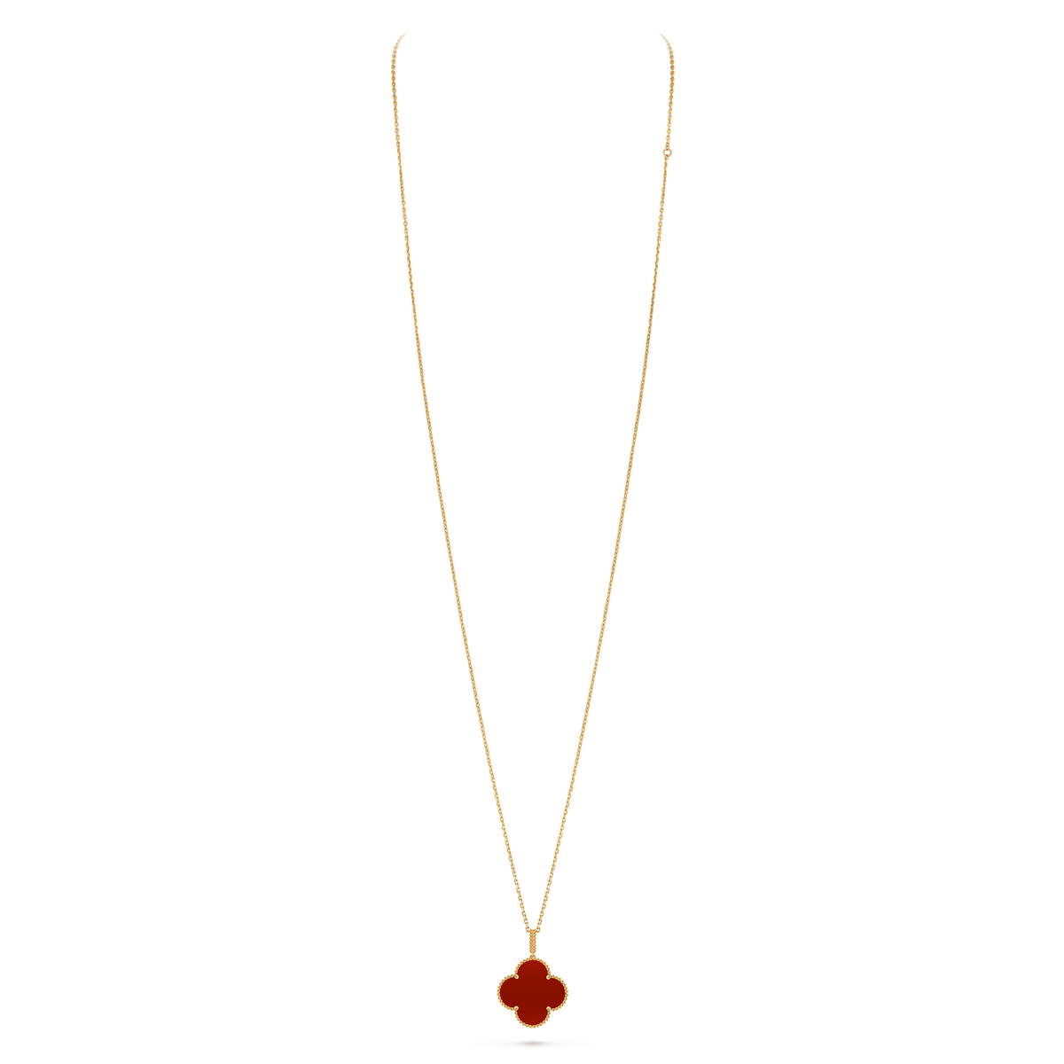 Van Cleef & Arpels Alhambra Carnelian Necklace
