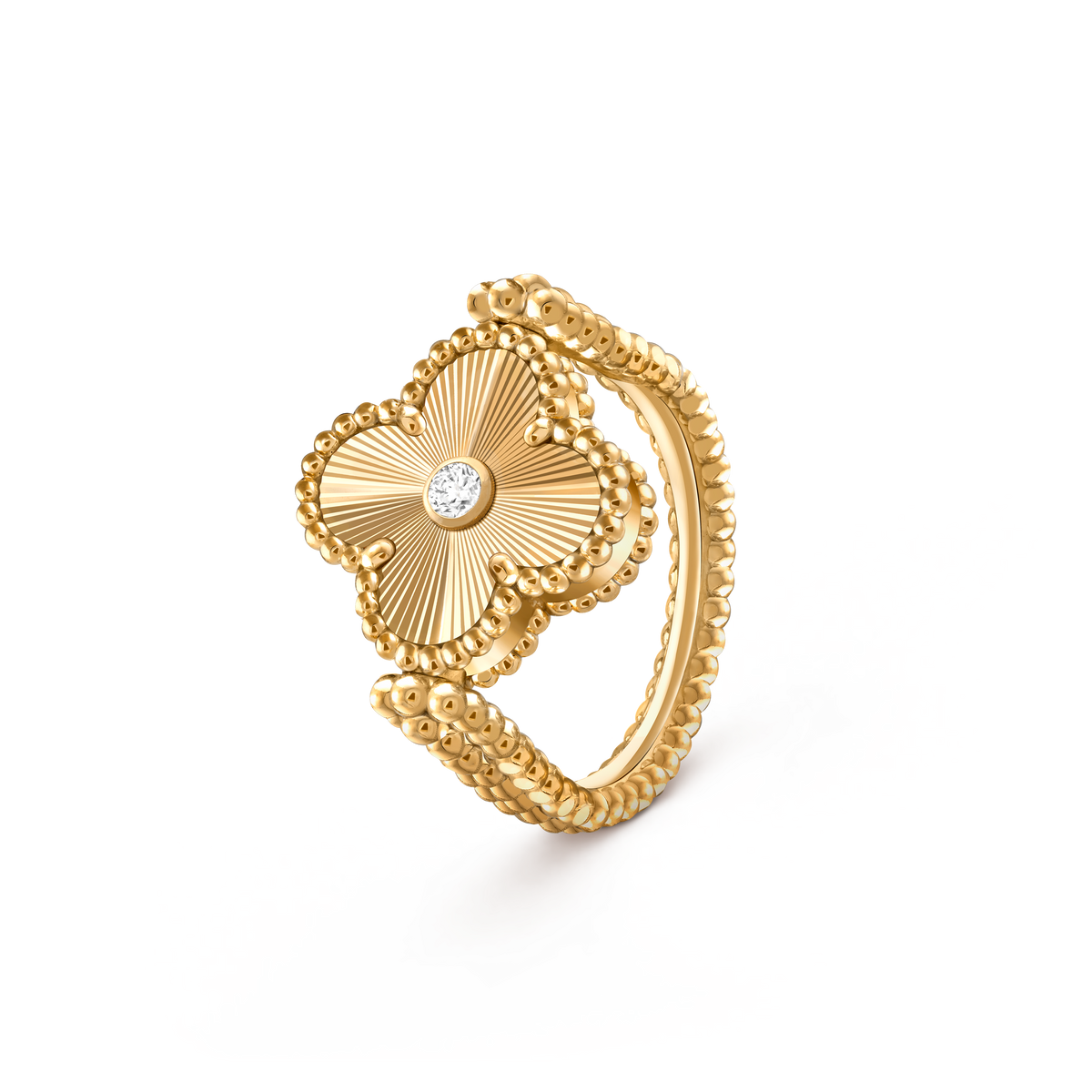 Van Cleef & Arpels Vintage Alhambra reversible ring