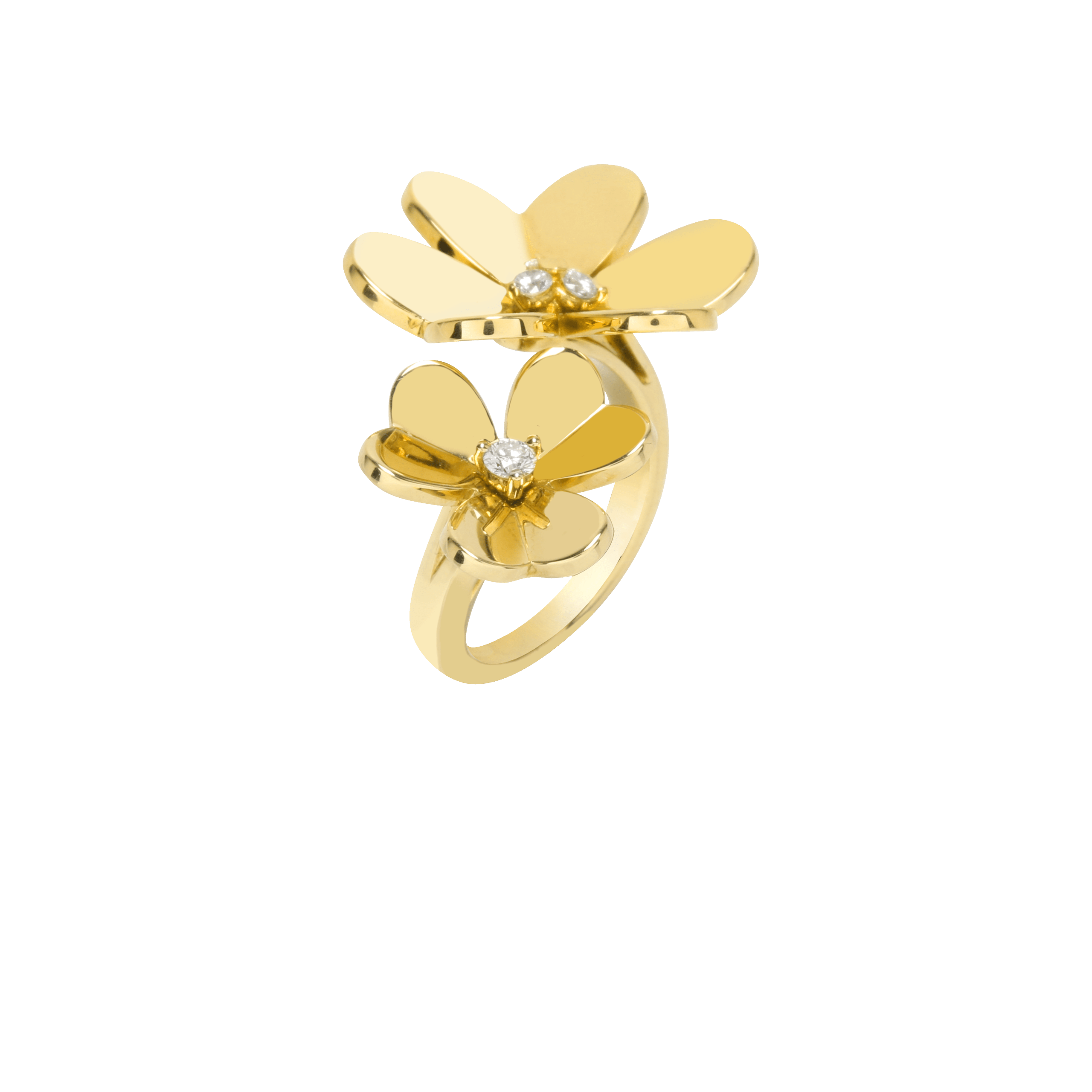 Van Cleef & Arpels Frivole two-flower ring