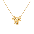 Van Cleef & Arpels Frivole mini three-flower necklace