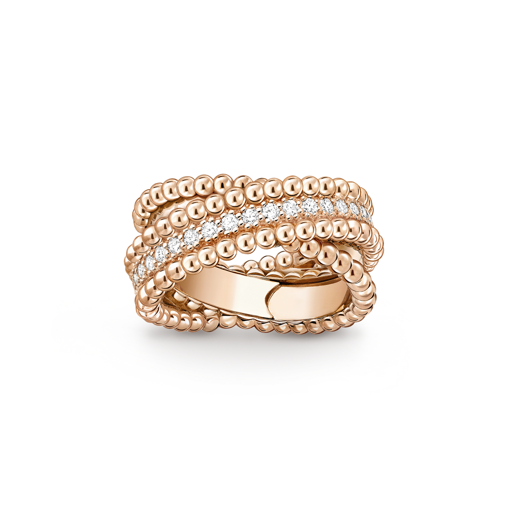 Van Cleef & Arpels Perlée Diamonds collection ring