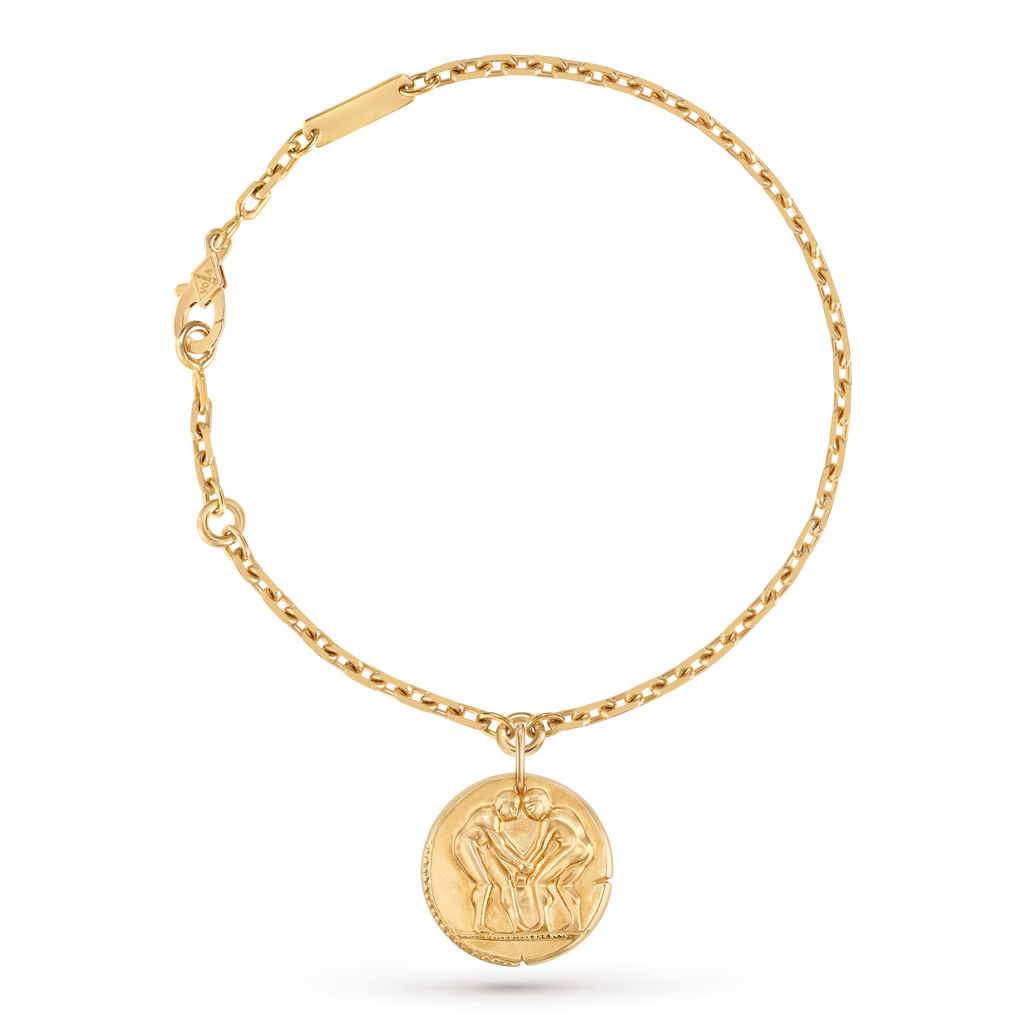 Van Cleef & Arpels Zodiaque Collection Gemini Yellow Gold Bracelet