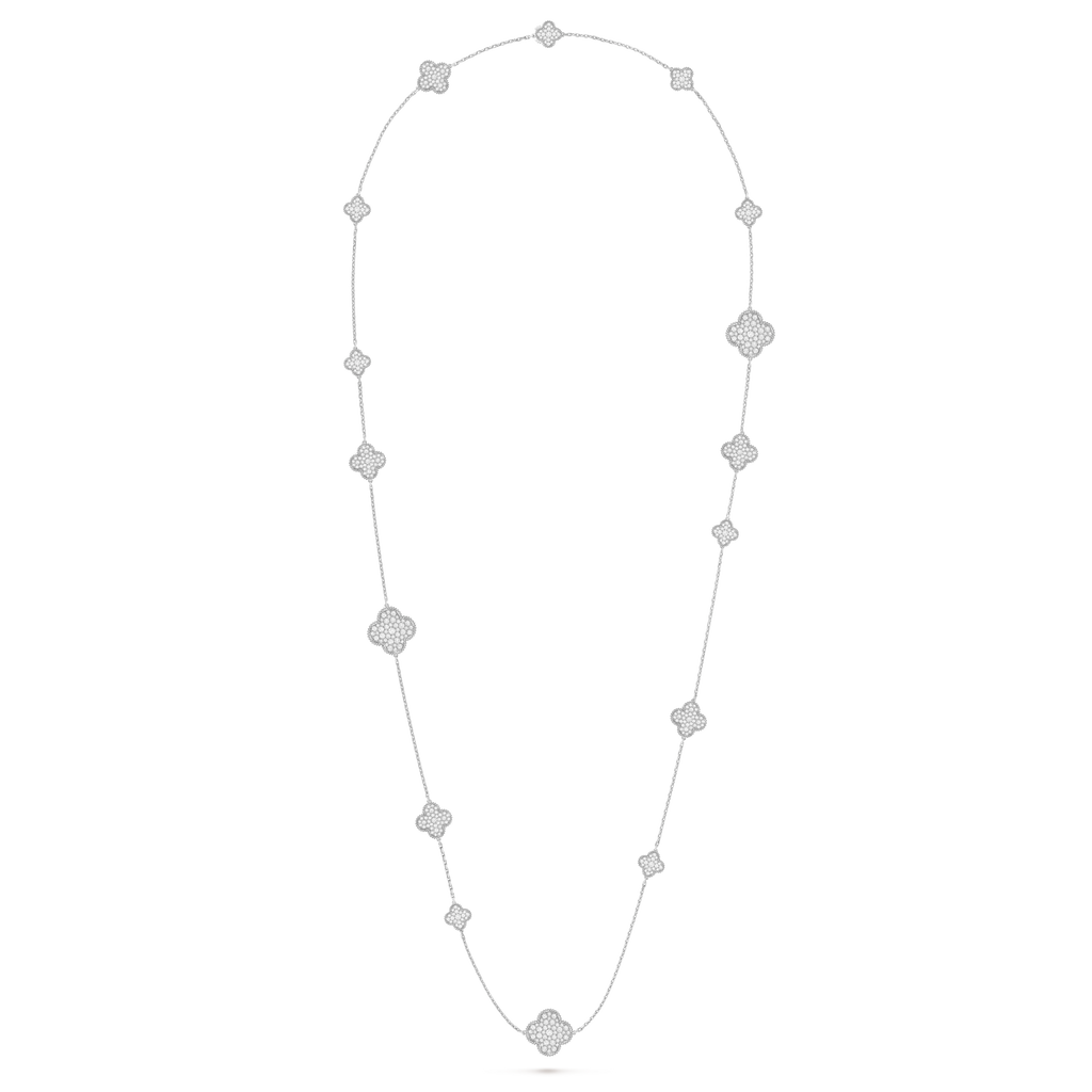 Van Cleef & Arpels Magic Alhambra long necklace, 16 motifs