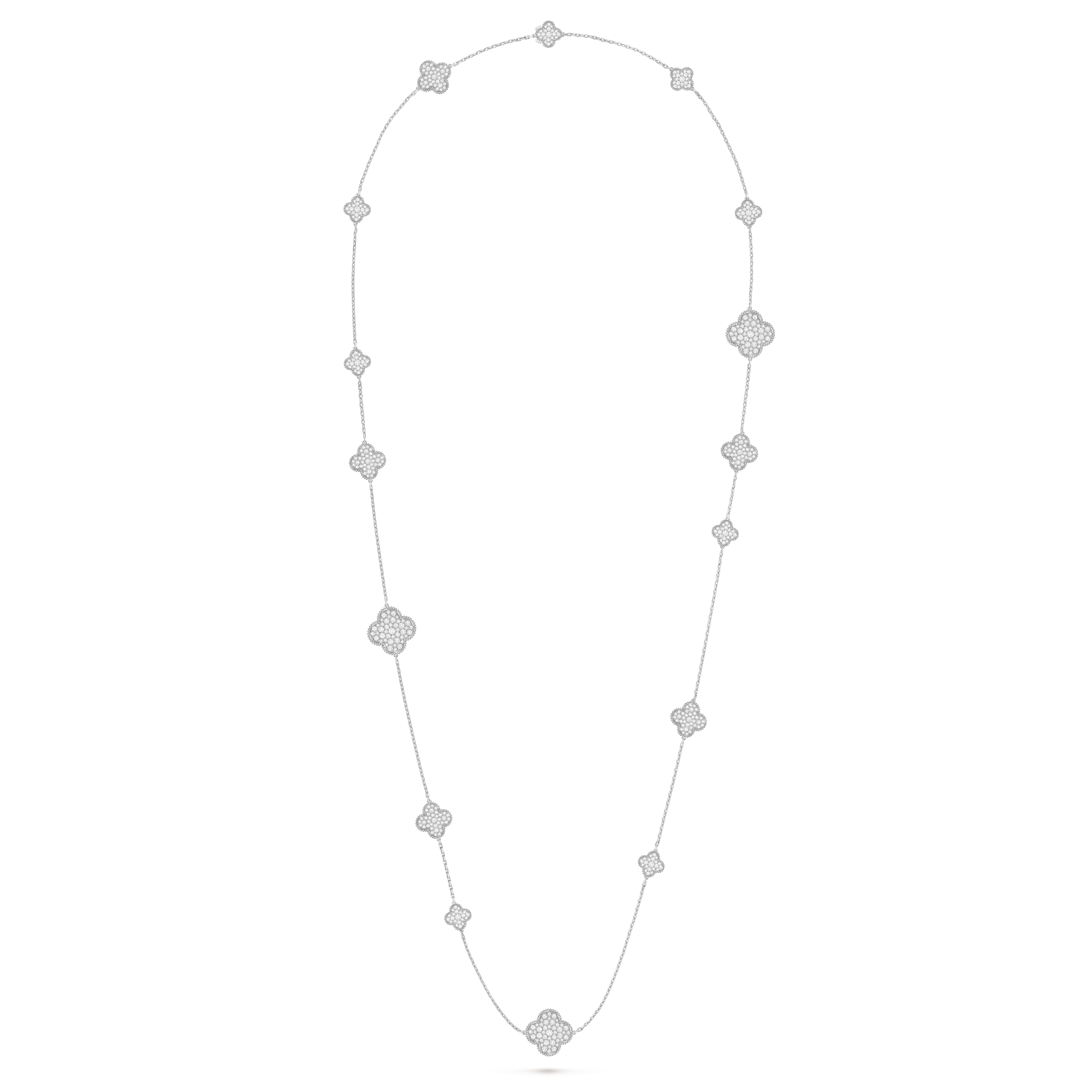 Van Cleef & Arpels Magic Alhambra long necklace, 16 motifs